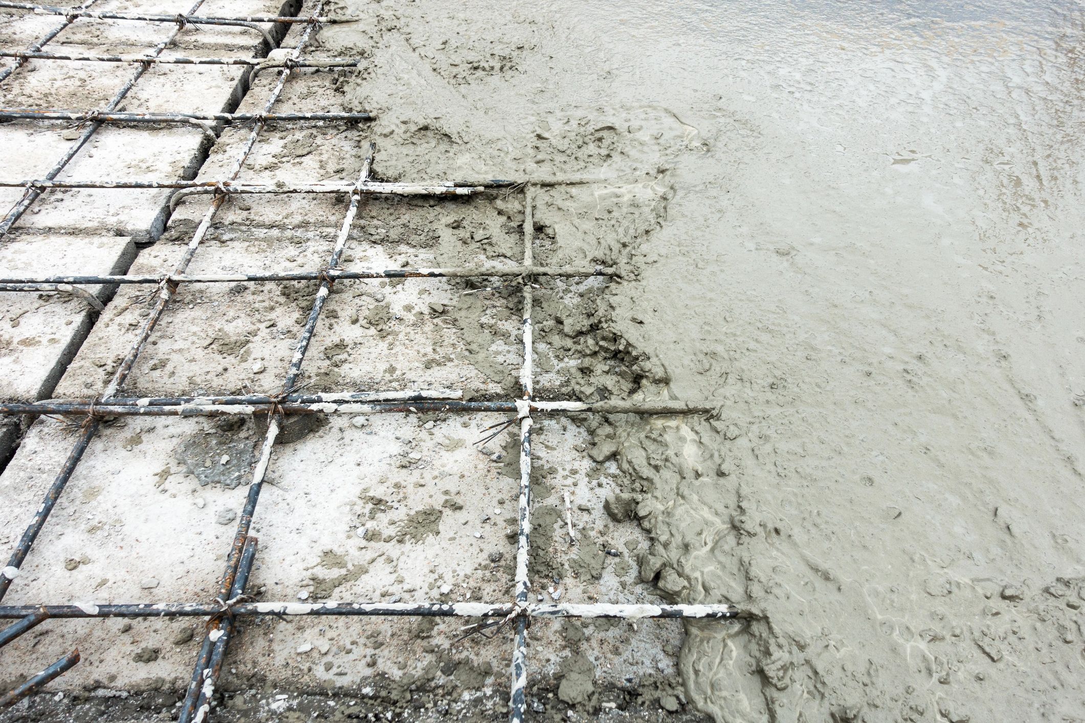 admixture concrete closeup